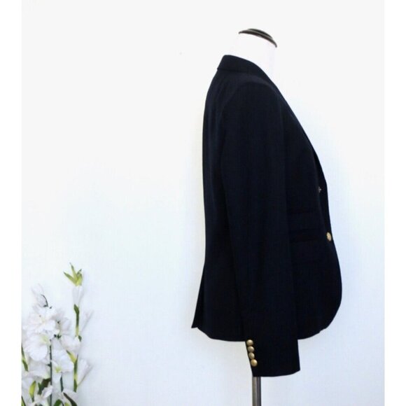 NEW! J.Crew Schoolboy Blazer Wool Blend Navy Blue SZ 6 - Picture 11 of 14